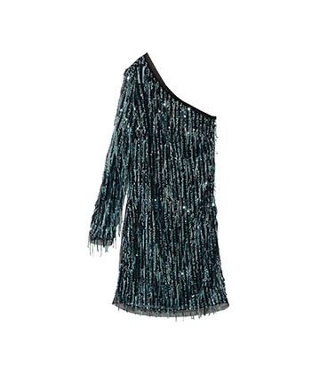 Attrattivo Green sequin dress