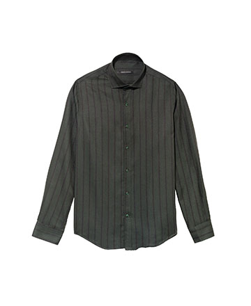 Prince Oliver Khaki and black stripe shirt