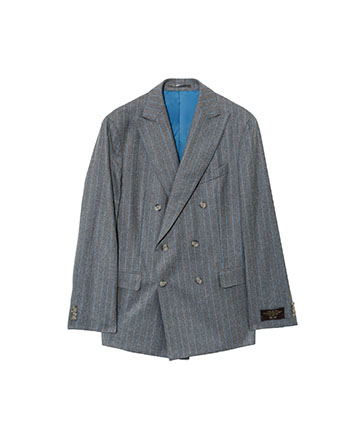 Sagiakos Grey and blue stripe blazer