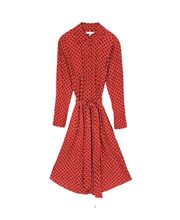 Tommy Hilfiger Red patterned dress