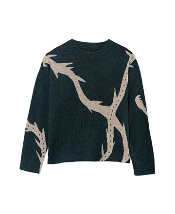 Zadig & Voltaire Green and beige sweater