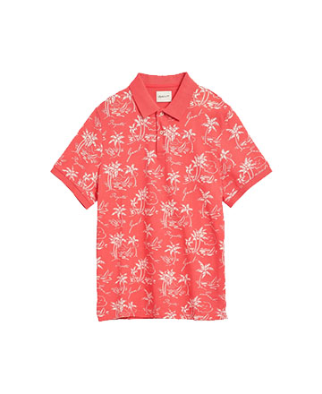 floral polo μπλουζάκι
