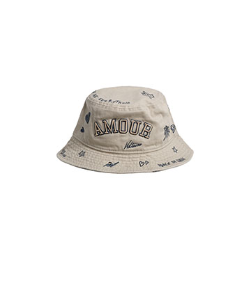 μπεζ bucket καπέλο