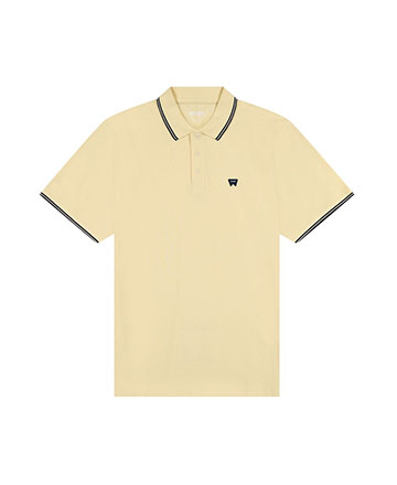 yellow polo shirt