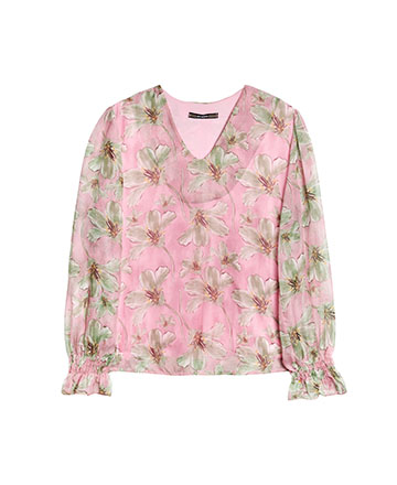 pink floral top