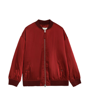 κόκκινο bomber jacket