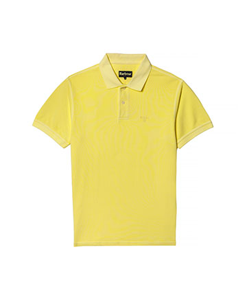 yellow polo shirt