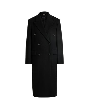 Μαύρο κλασικό παλτό