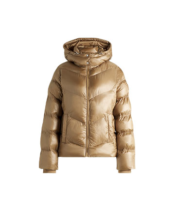 Χρυσό φουσκωτό μπουφάν