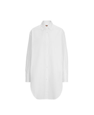 Λευκό φόρεμα πουκάμισο